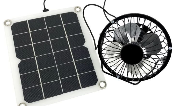 Bliss Solar Panel Powered Fan Mini Ventilator